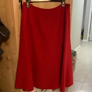 Kasper red skirt size 10